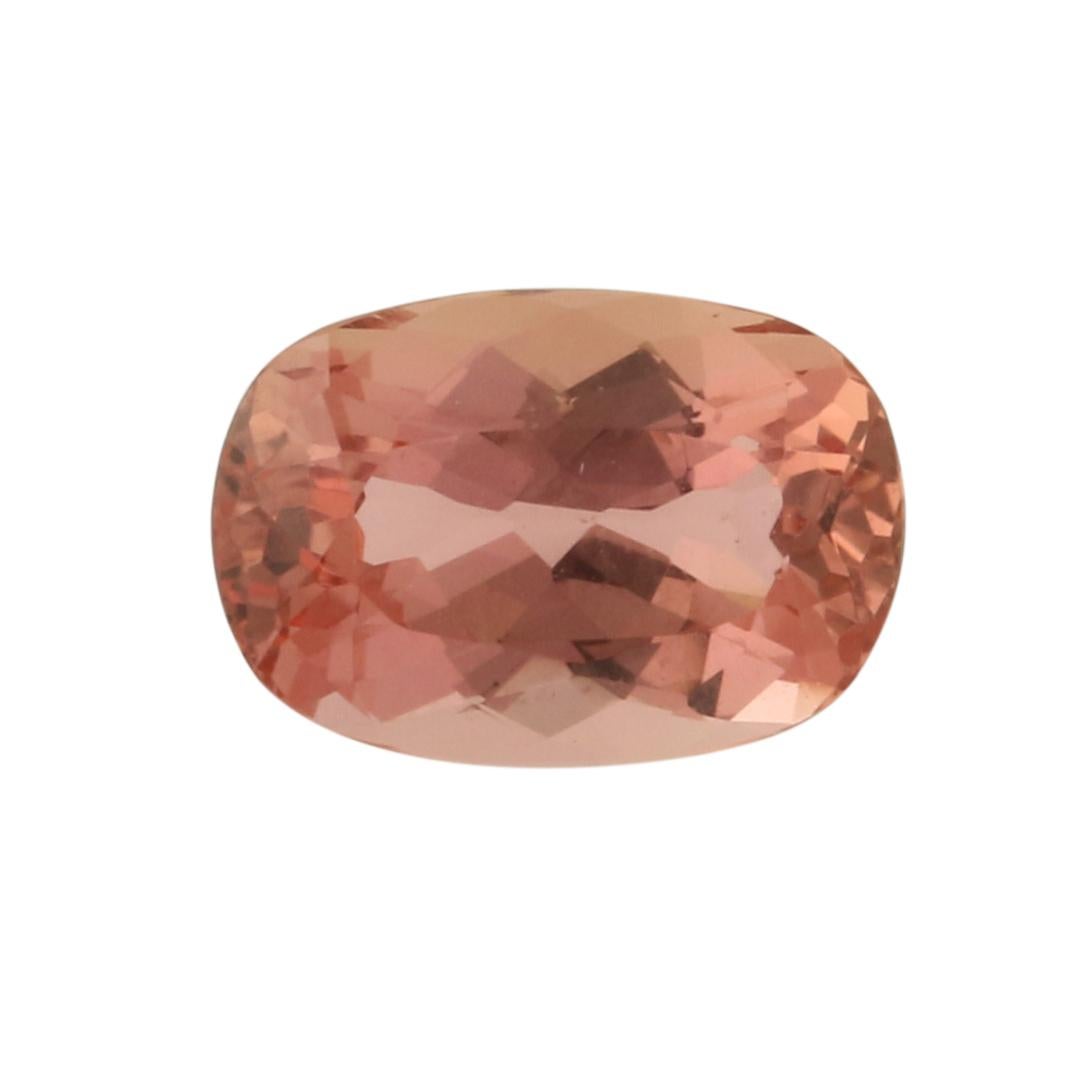 1.51 Carat Loose Padparadscha Sapphire, Cushion Cut GIA Graded Solitaire In Excellent Condition For Sale In Greensboro, NC