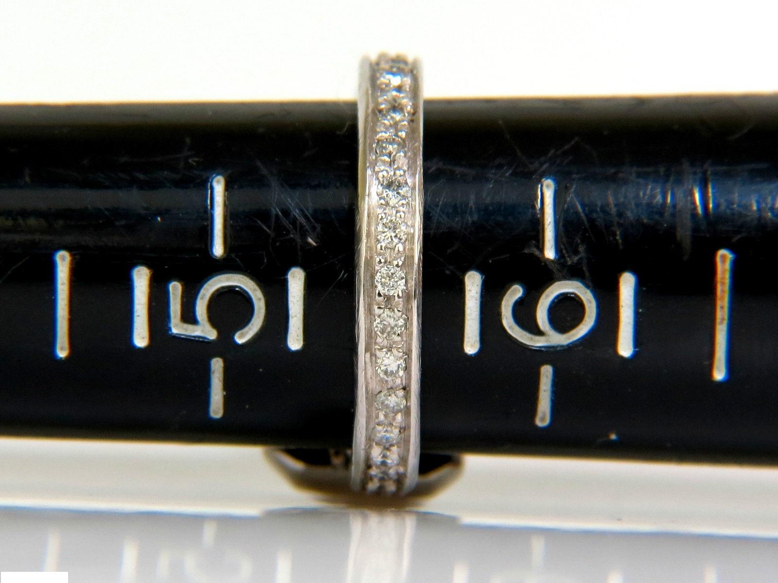 1.52 Carat Fancy Natural Brown Color Diamond Eternity Ring 14 Karat 2