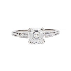 1.52 Carat GIA Diamond Platinum Engagement Ring 1.52 Carat GIA Diamond Platinum Engagement Ring