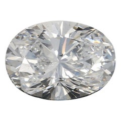 1.52 Carat Loose Diamond, Oval Brilliant GIA Graded Solitaire SI1 D
