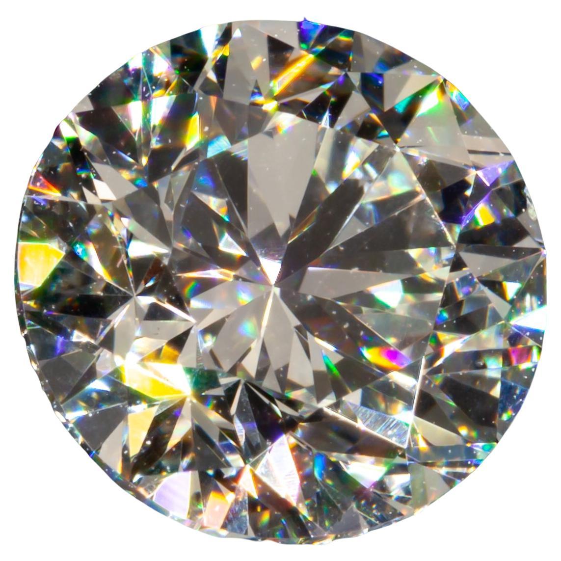 Diamant taille ronde brillant de 1,52 carat non serti H / VS2 certifié GIA