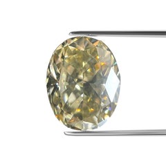 1.52 Carat Oval Briliant GIA Certified Fancy Brownish Yellow SI1 Clarity Diamond