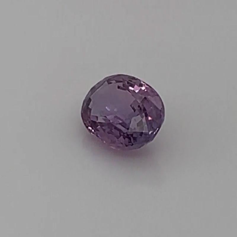 This Oval shape 1.52-carat Natural Unheated Pinkish Purple GIA certified has been hand-selected by our experts for its top luster and unique color.

We can custom make for this rare gem any Ring/ Pendant/ Necklace that you like in any metal within