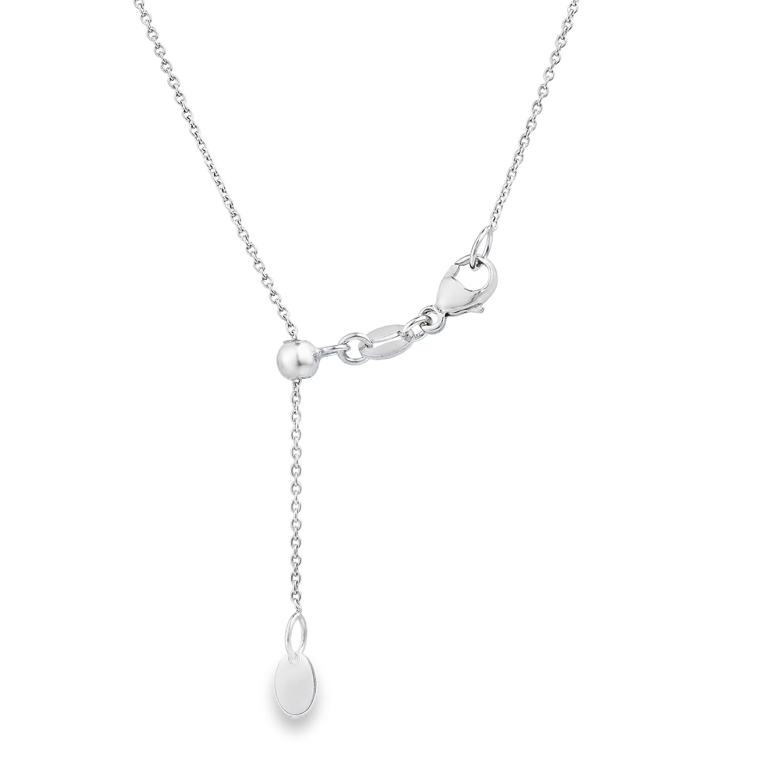 Contemporain Collier pendentif trèfle en platine avec diamants ronds de 1,52 carat et taille brillante en vente