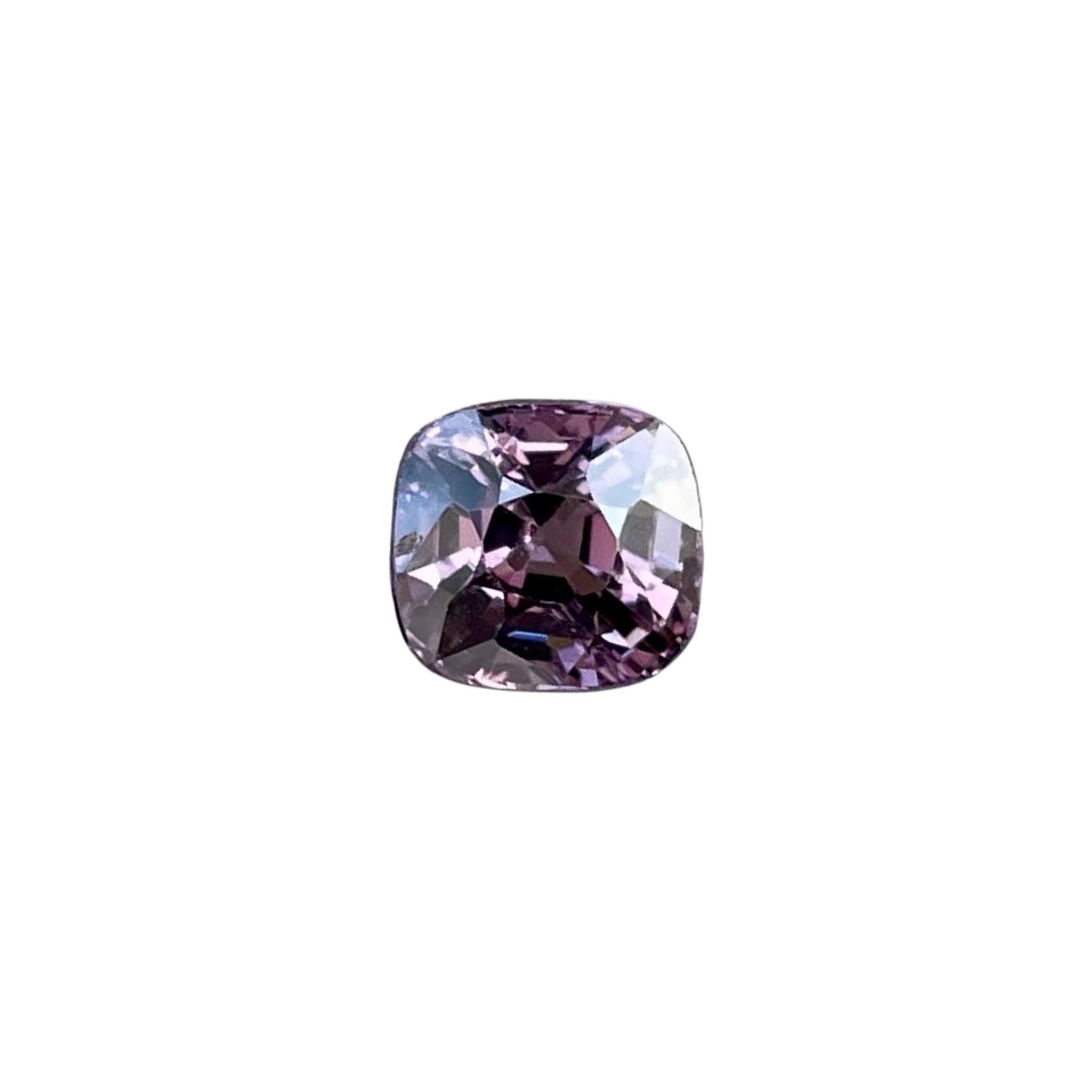1.52 carats Purplish Pink Burmese Spinel Cushion Cut Natural Gemstone For Sale 4