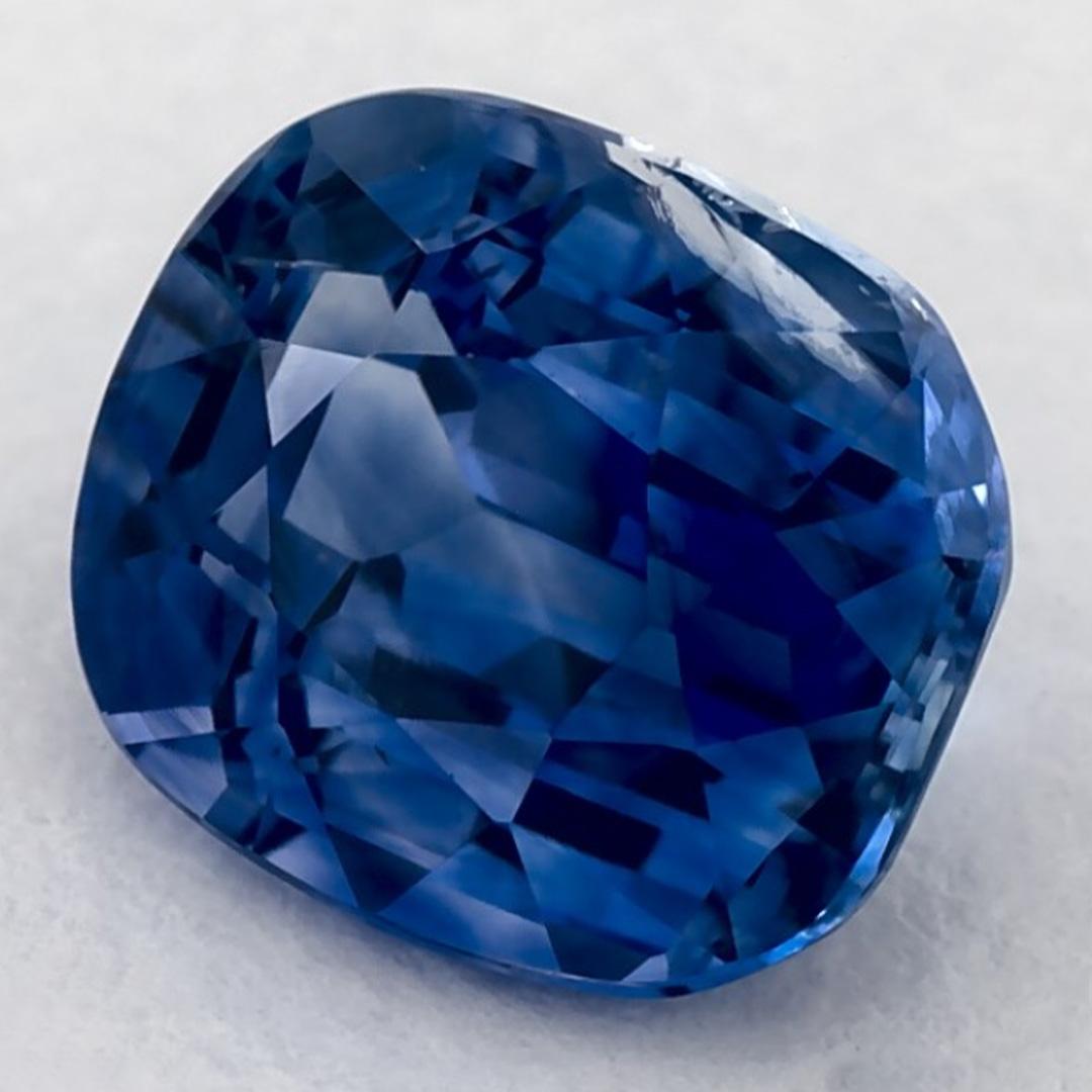 Taglio cuscino 1.52 Ct Blue Sapphire Cushion Loose Gemstone in vendita