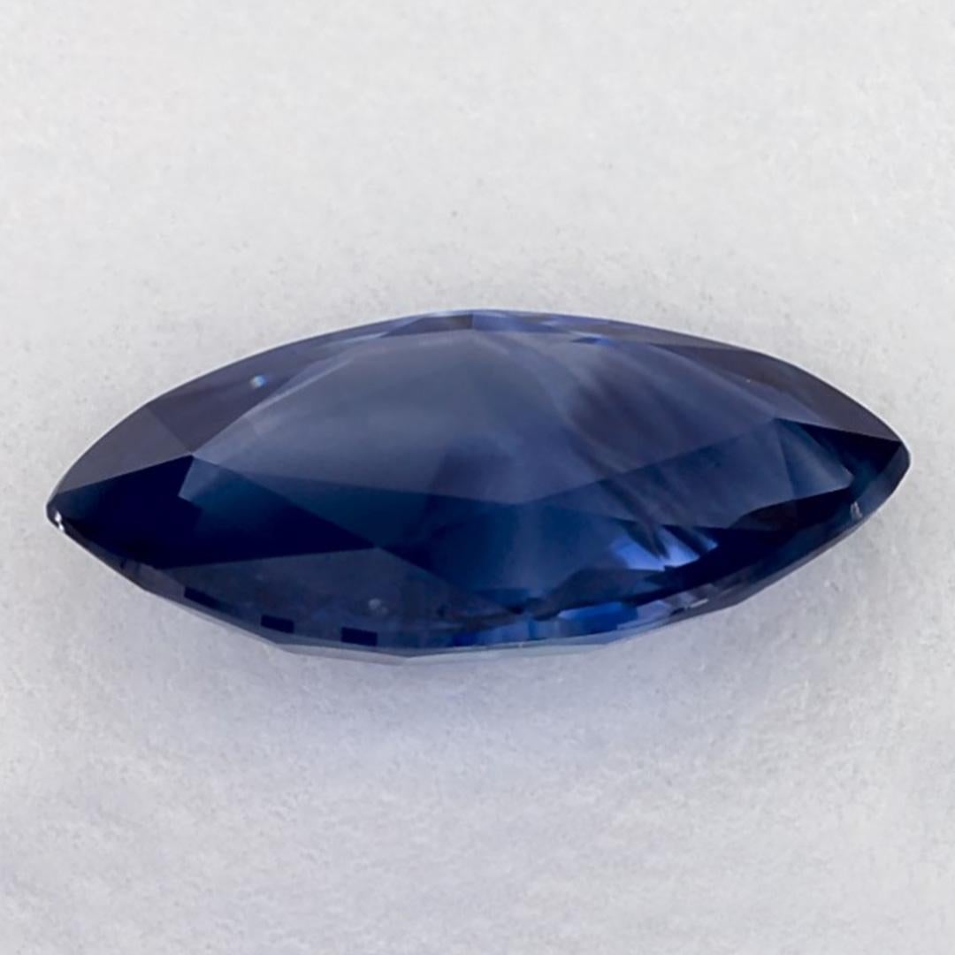 1.52 Ct Blue Sapphire Marquise Loose Gemstone In New Condition In Fort Lee, NJ