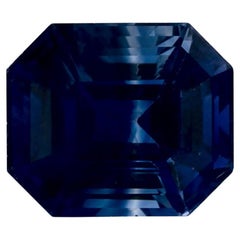 1.52 Ct Blue Sapphire Octagon Cut Loose Gemstone