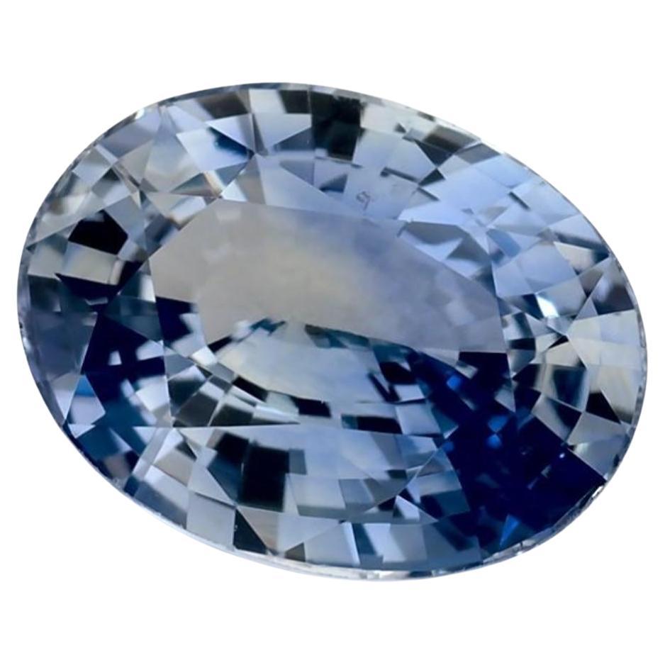 1.52 Ct Blue Sapphire Oval Loose Gemstone For Sale