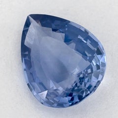 1.52 Ct Blue Sapphire Pear Loose Gemstone