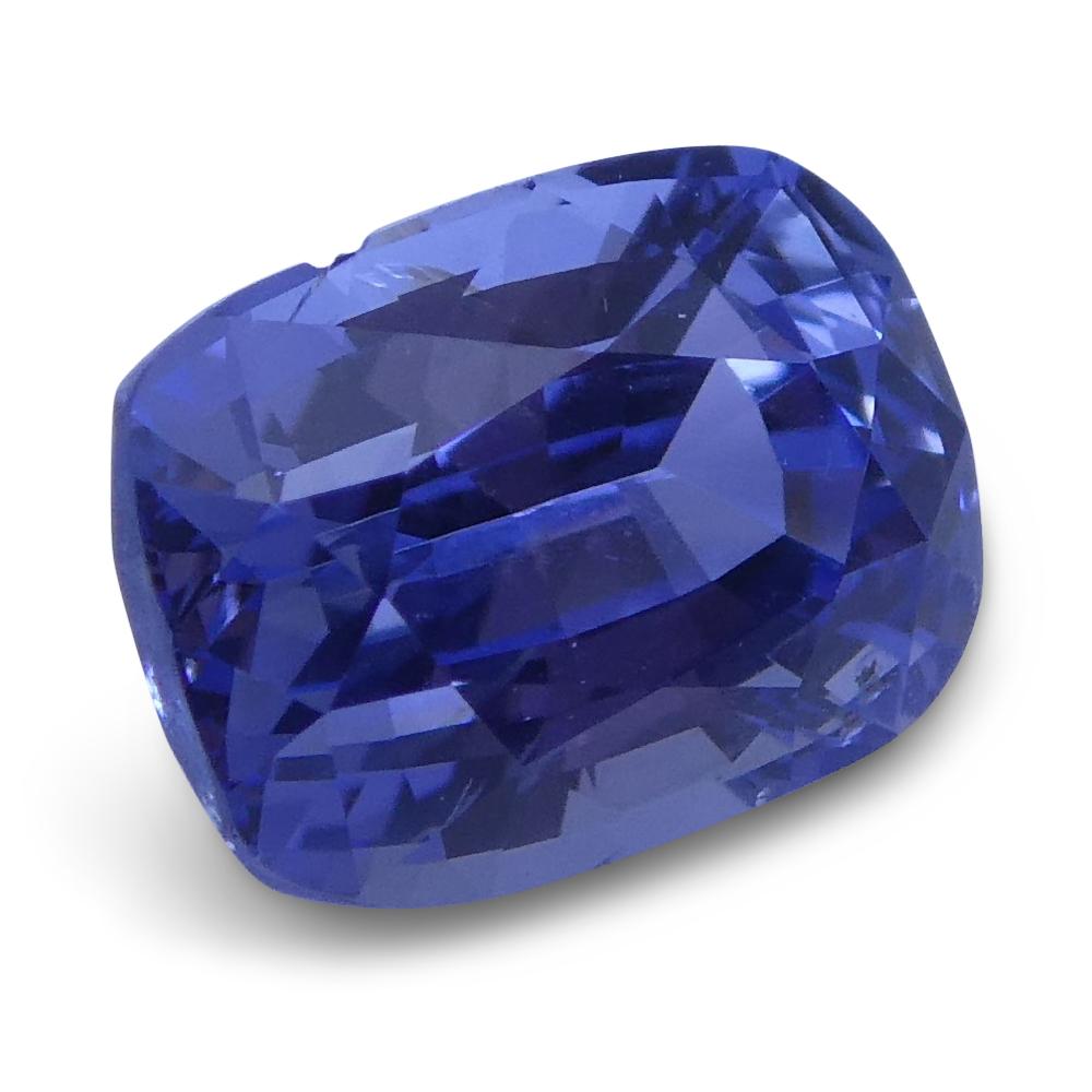 1.52 ct Cushion Blue Sapphire IGI Certified Unheated For Sale 1