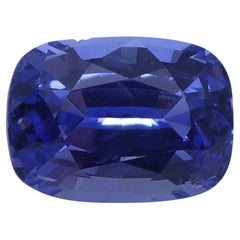 1.52 ct Cushion Blue Sapphire IGI Certified Unheated