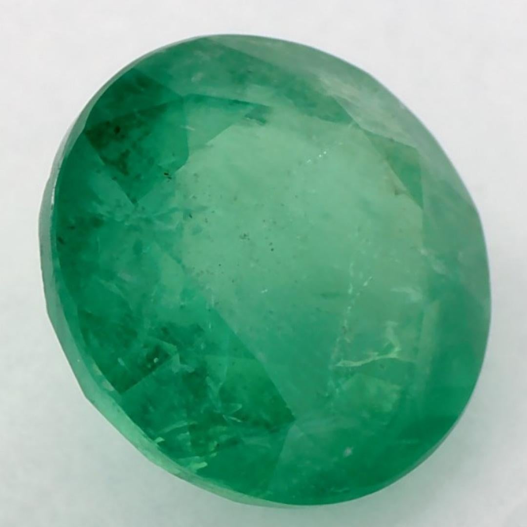 1.52 Ct Smaragd Runde Lose Edelstein (Rundschliff)