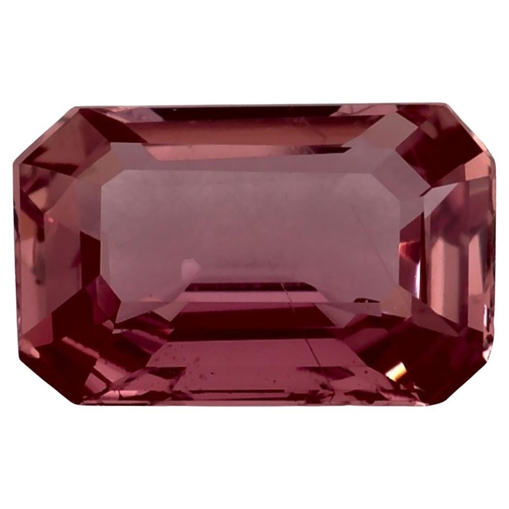 1.52 Ct Pink Sapphire Octagon Cut Loose Gemstone