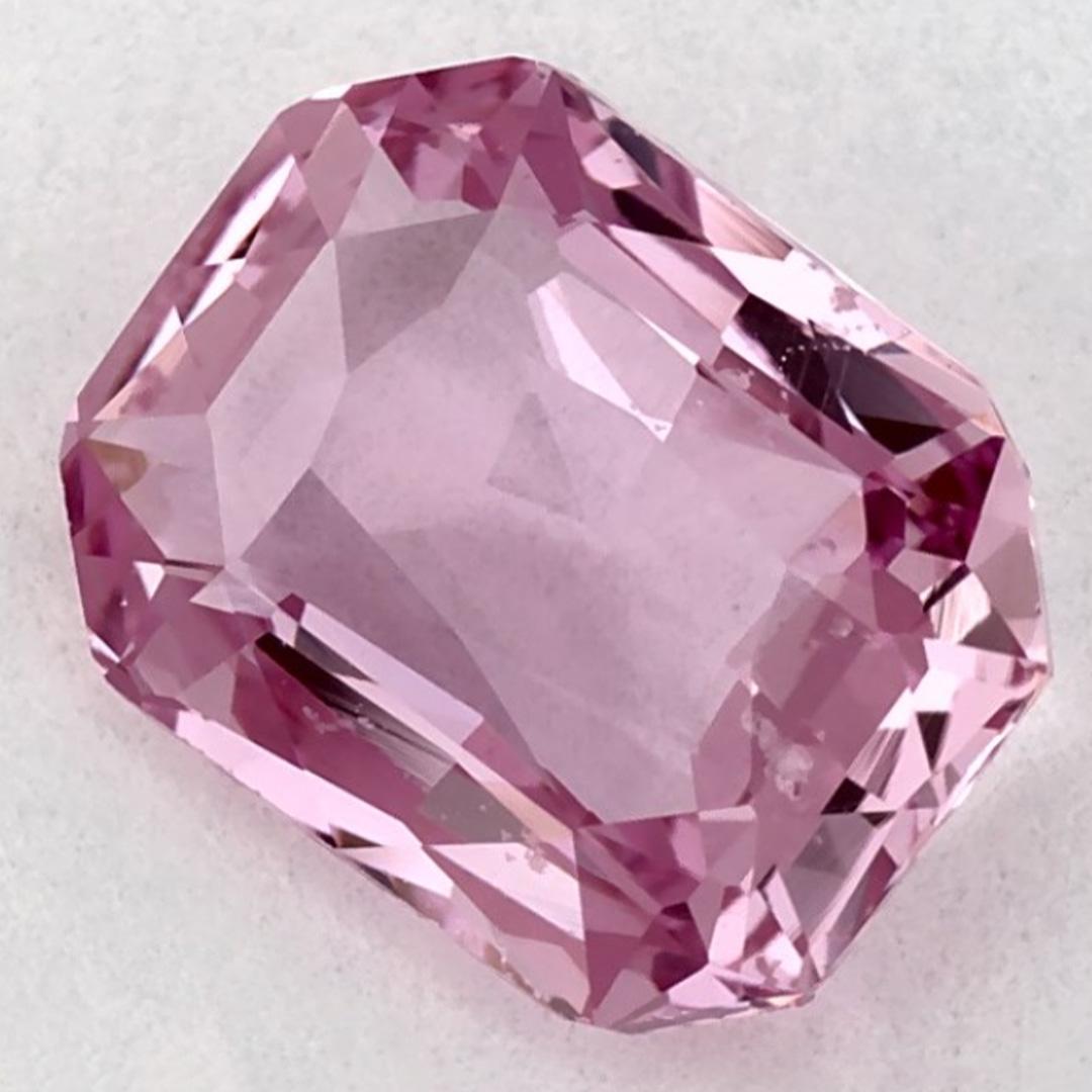 Taille octogone 1.52 Ct Pink Sapphire Octagon Loose Gemstone (pierre précieuse en vrac)