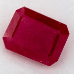 1.52 Ct Ruby Octagon Cut Loose Gemstone