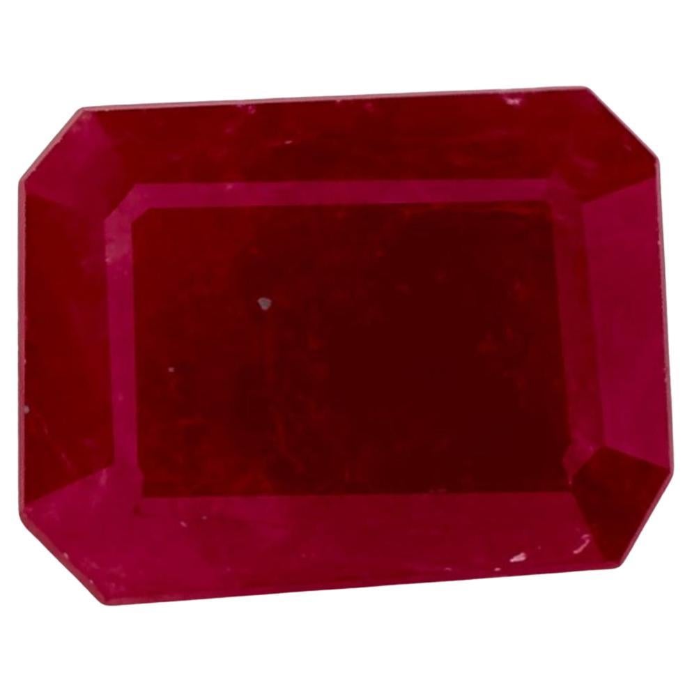1.52 Ct Ruby Octagon Cut Loose Gemstone