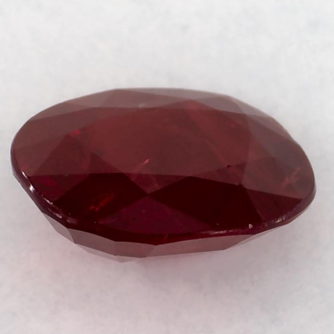 1.52 Ct Ruby Oval Loose Gemstone im Zustand „Neu“ im Angebot in Fort Lee, NJ