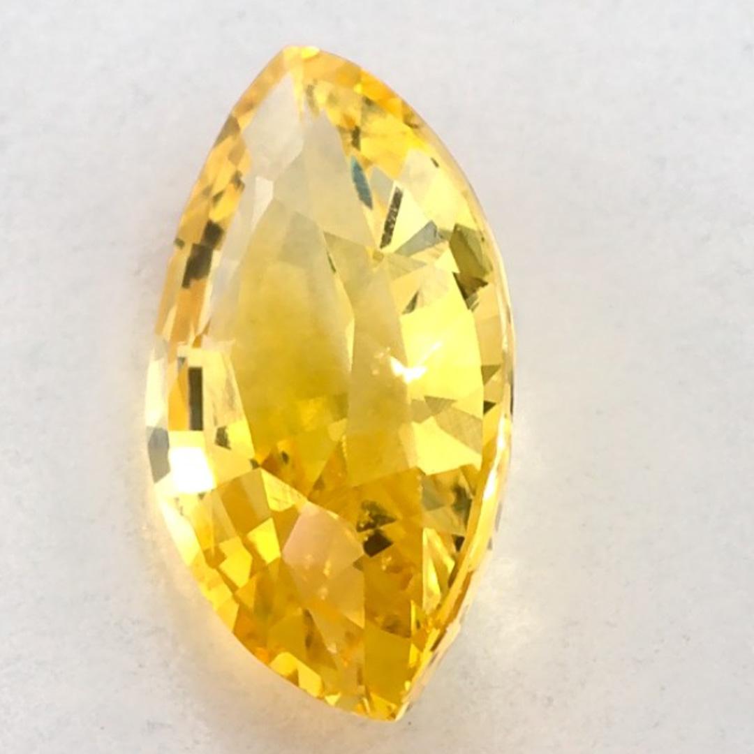 Donna 1.52 Ct Zaffiro giallo Marquise Gemma sciolta in vendita