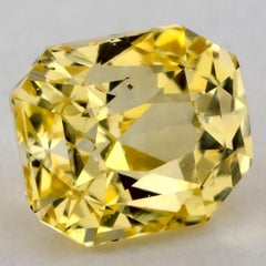 1.52 Ct Yellow Sapphire Radiant Loose Gemstone
