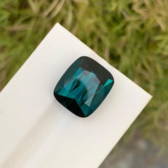 15.20 Carat Natural Loose Indicolite Tourmaline Big Cushion Shape Gemstone