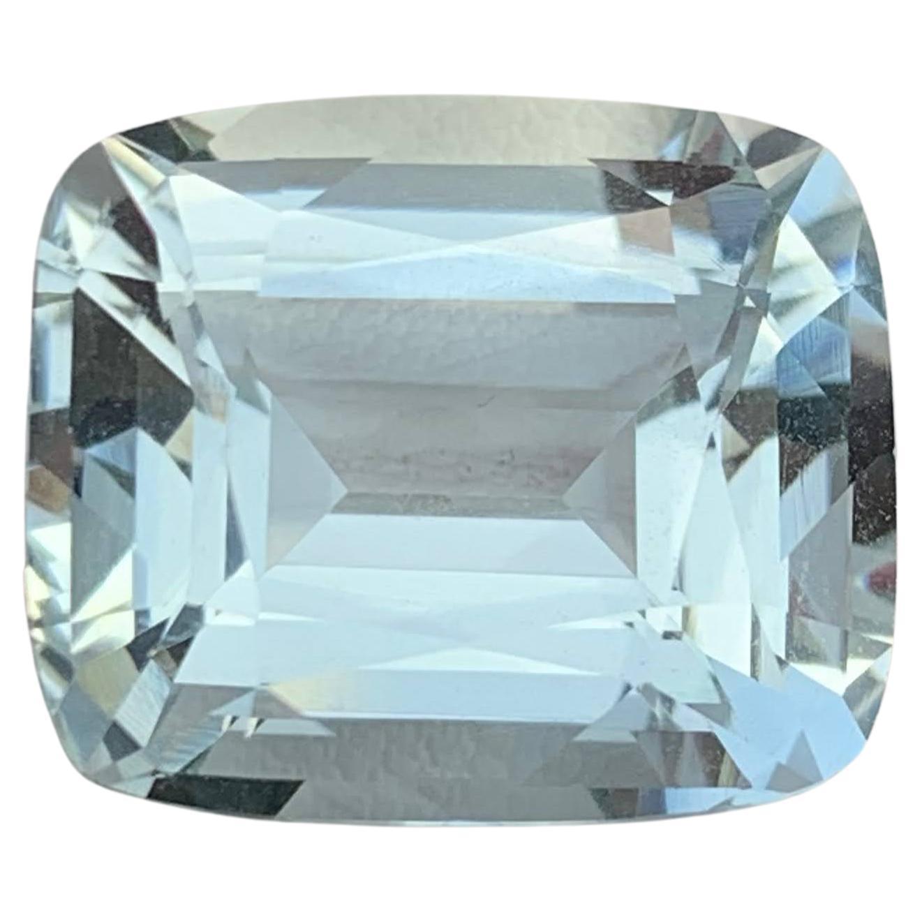 15.20 Karat Natürlicher loser hellblauer Aquamarin im Kissenschliff Pakistanischer Edelstein im Angebot
