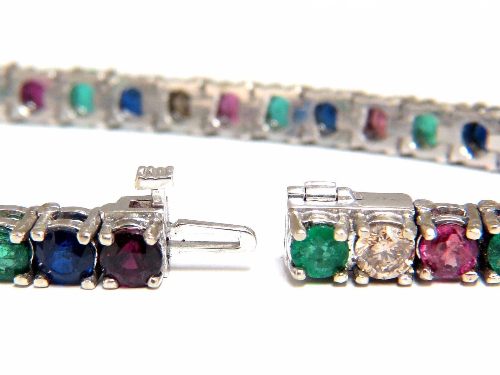 emerald and ruby bracelet
