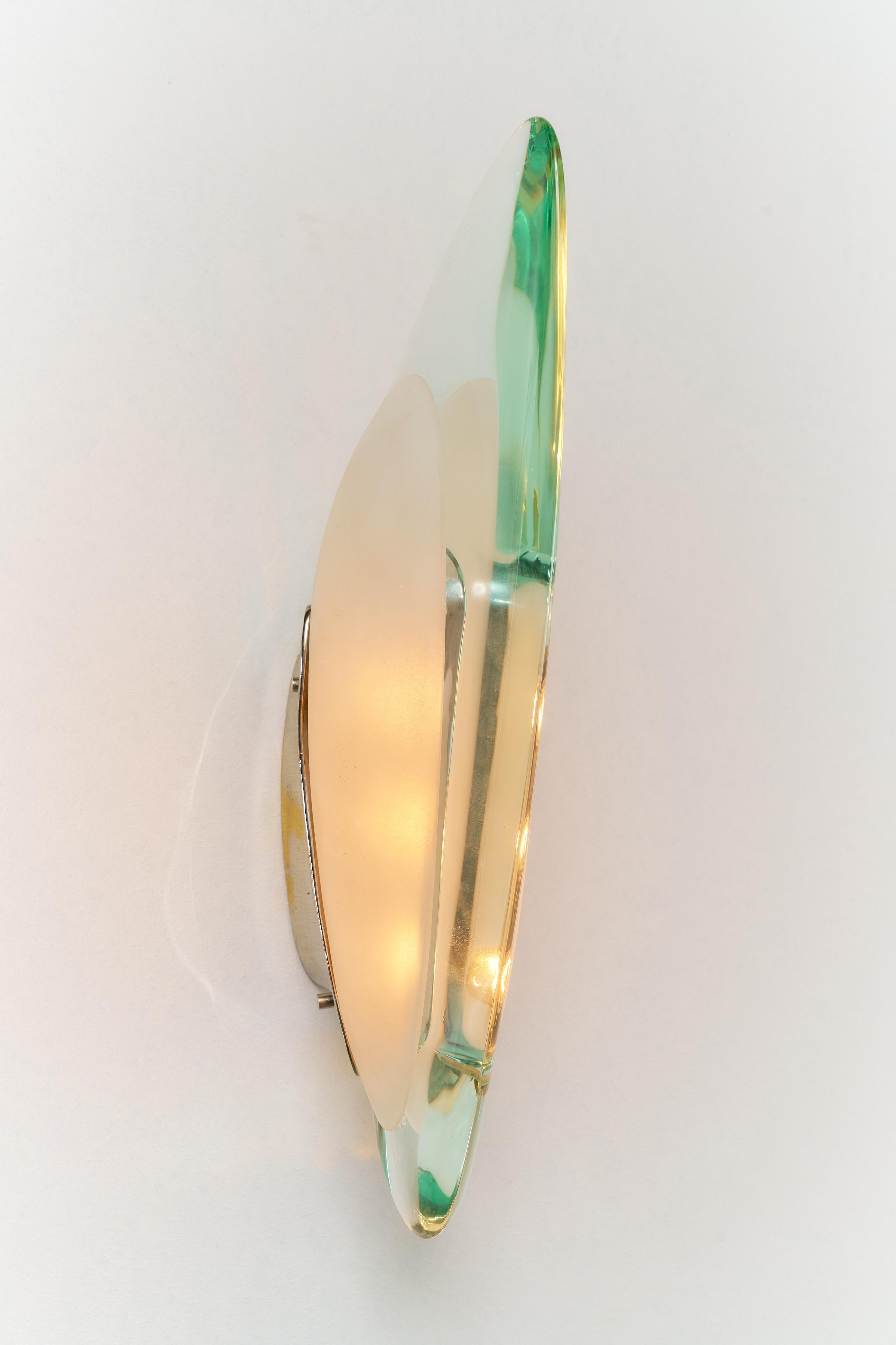 1522 Coppia di applique di Max Ingrand per Fontana Arte, Italia, anni '50 in vendita 1