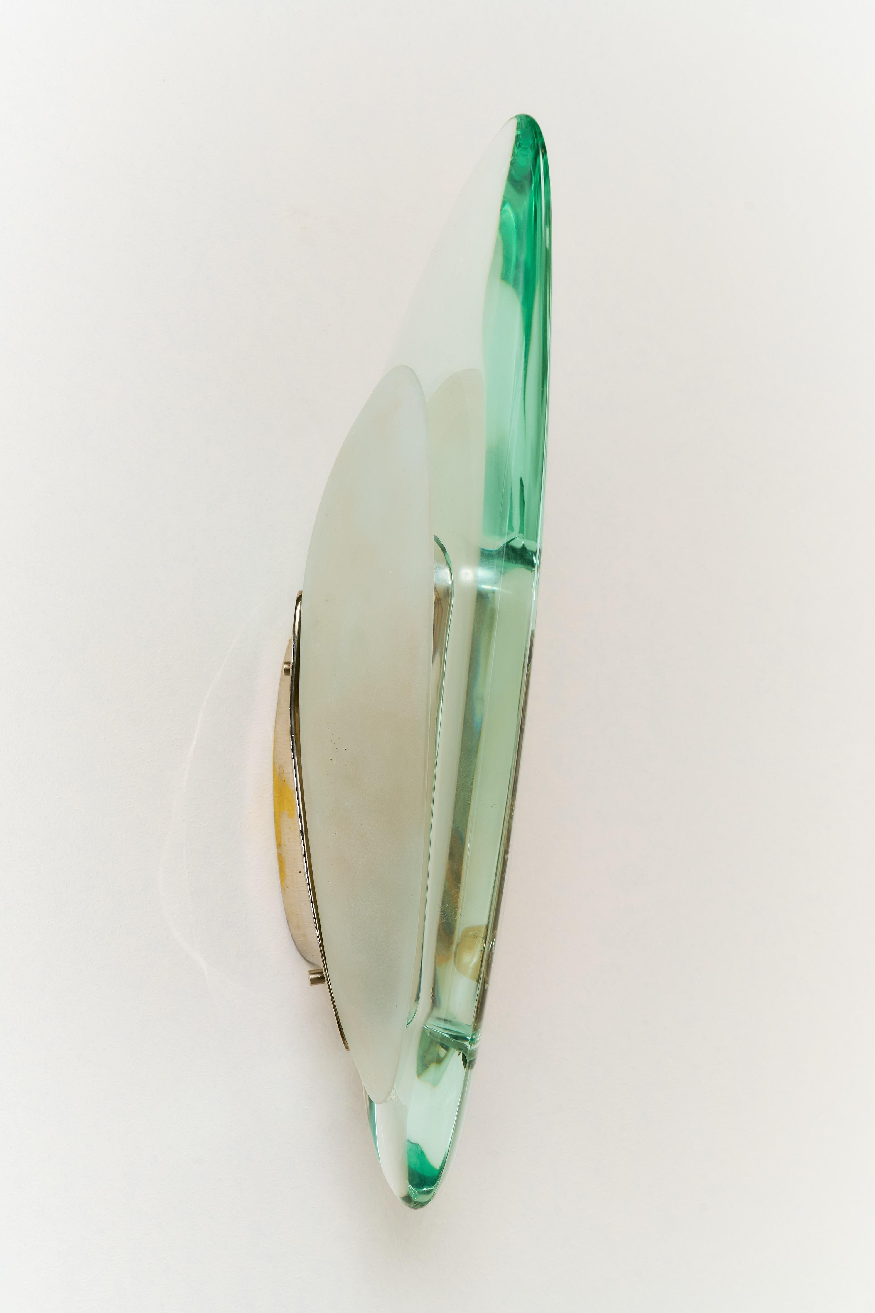 1522 Coppia di applique di Max Ingrand per Fontana Arte, Italia, anni '50 in vendita 2