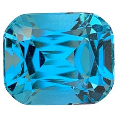 15.25 Carats Loose Blue Topaz Gemstone Cushion Cut (pierre précieuse de topaze bleue taillée en coussin)
