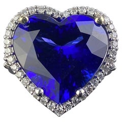 15.27 Carat Tanzanite and Diamond Cocktail Ring