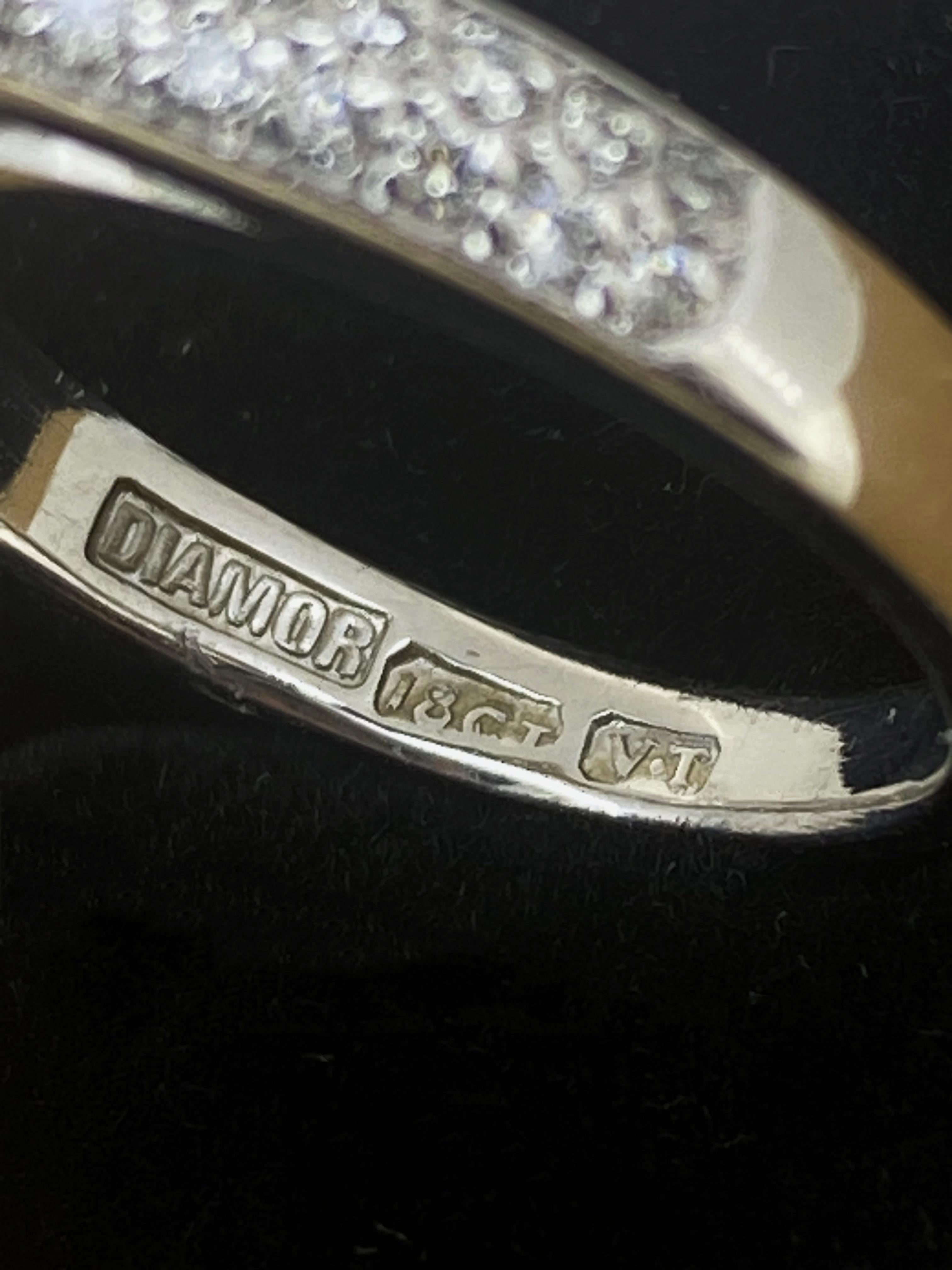 1,52 ct Diamante talla cojín extraído de la tierra GIA (E/SI) Anillo de oro blanco de 18 quilates de Diamor. en venta 2