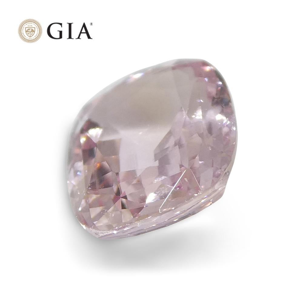 1,52 Karat Kissen rosafarbener, orangefarbener Padparadscha-Saphir GIA zertifiziert Sri Lanka 8