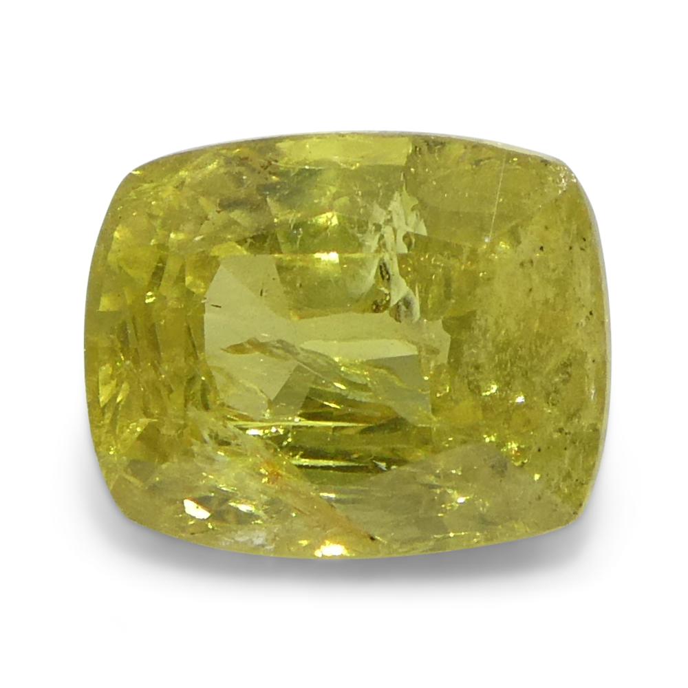 1.52ct Saphir jaune coussin de Tanzanie Neuf - En vente à Toronto, Ontario