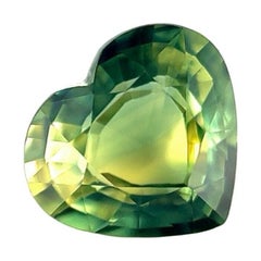 1,52Ct GIA zertifiziert Bi Farbe australischen Saphir gelb blau Herz unbehandelt