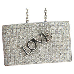 1.52ct Modern "Love" Diamonds Pendant 14kt & Chain Bead Set*