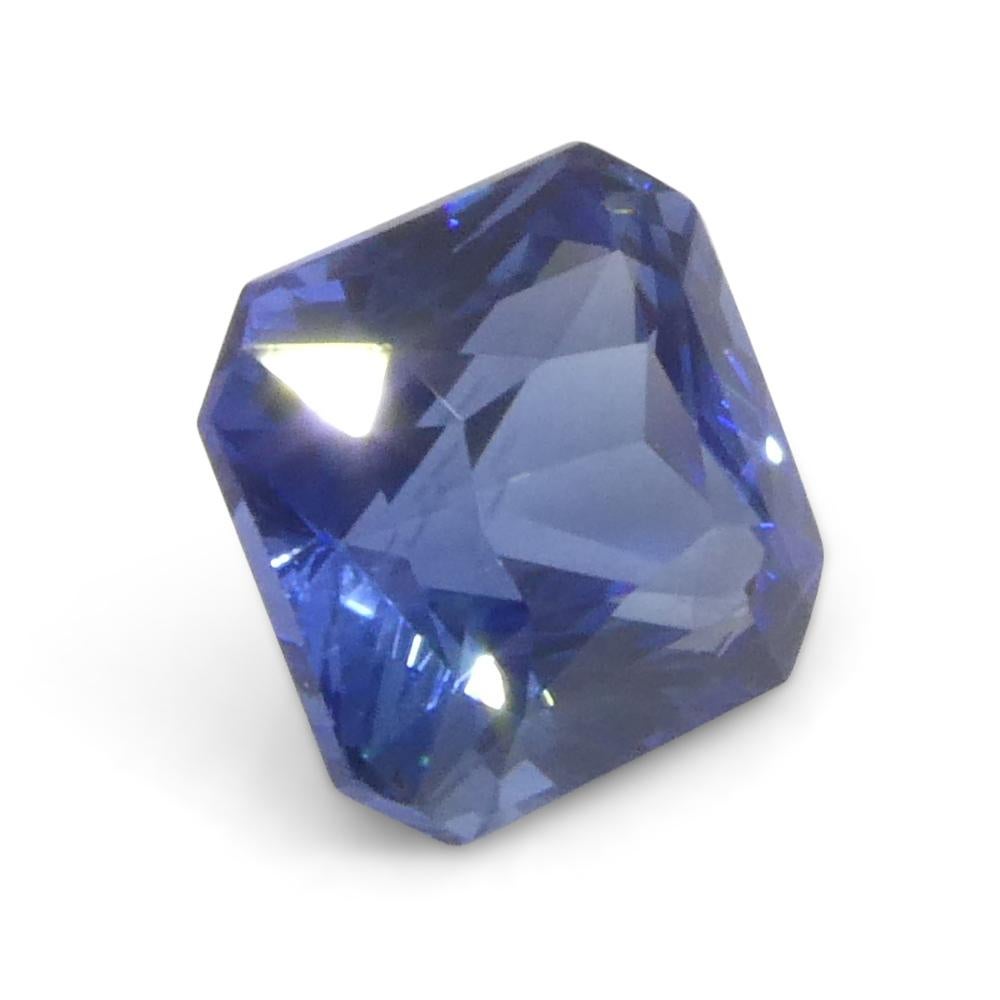 1.52ct Octagonal/Emerald Cut Blue Sapphire from Sri Lanka For Sale 5
