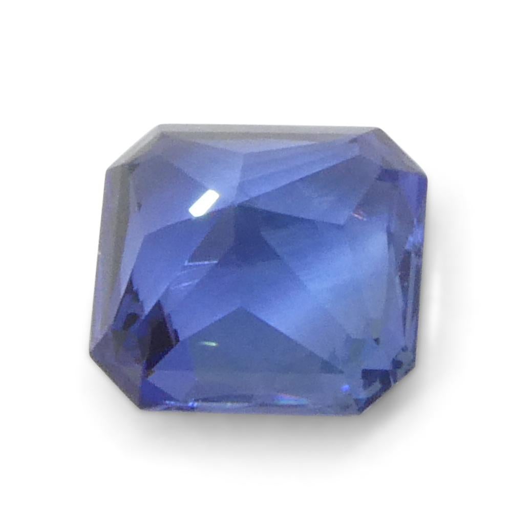 1.52ct Octagonal/Emerald Cut Blue Sapphire from Sri Lanka For Sale 6