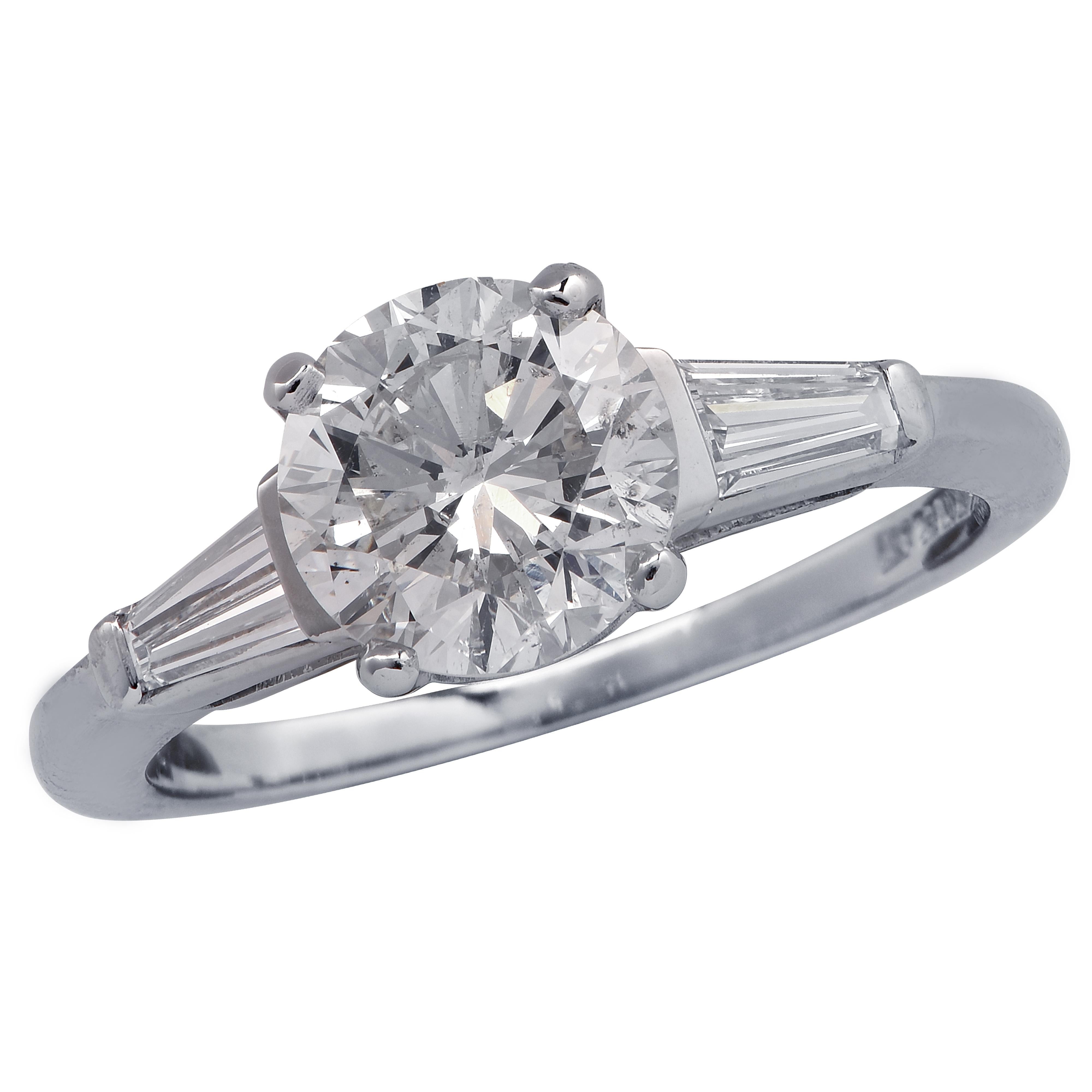 1.53 Carat Diamond Engagement Ring For Sale