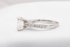 1.53 Carat Emerald Cut Diamond Ring GIA Certified in Platinum Diamond Ring