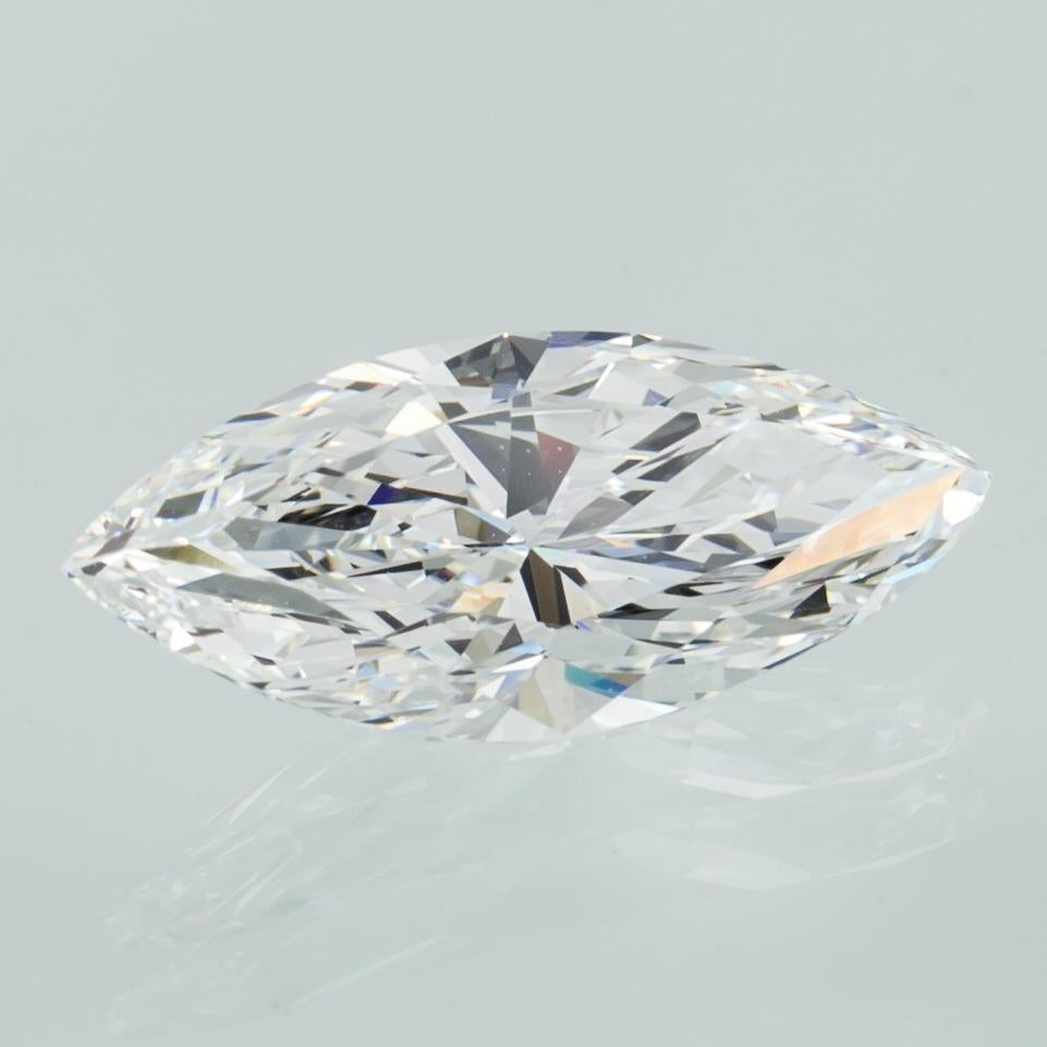 Modern 1.53 Carat Loose F / VVS2 Marquise Cut Diamond GIA Certified For Sale