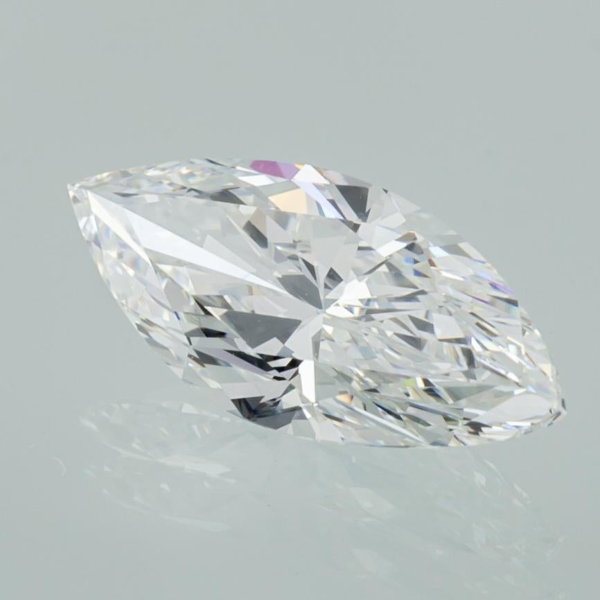 1.53 Carat Loose F / VVS2 Marquise Cut Diamond GIA Certified In Excellent Condition For Sale In Sherman Oaks, CA