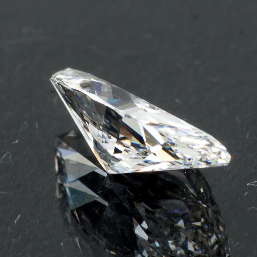 1.53 Carat Loose F / VVS2 Marquise Cut Diamond GIA Certified For Sale 3