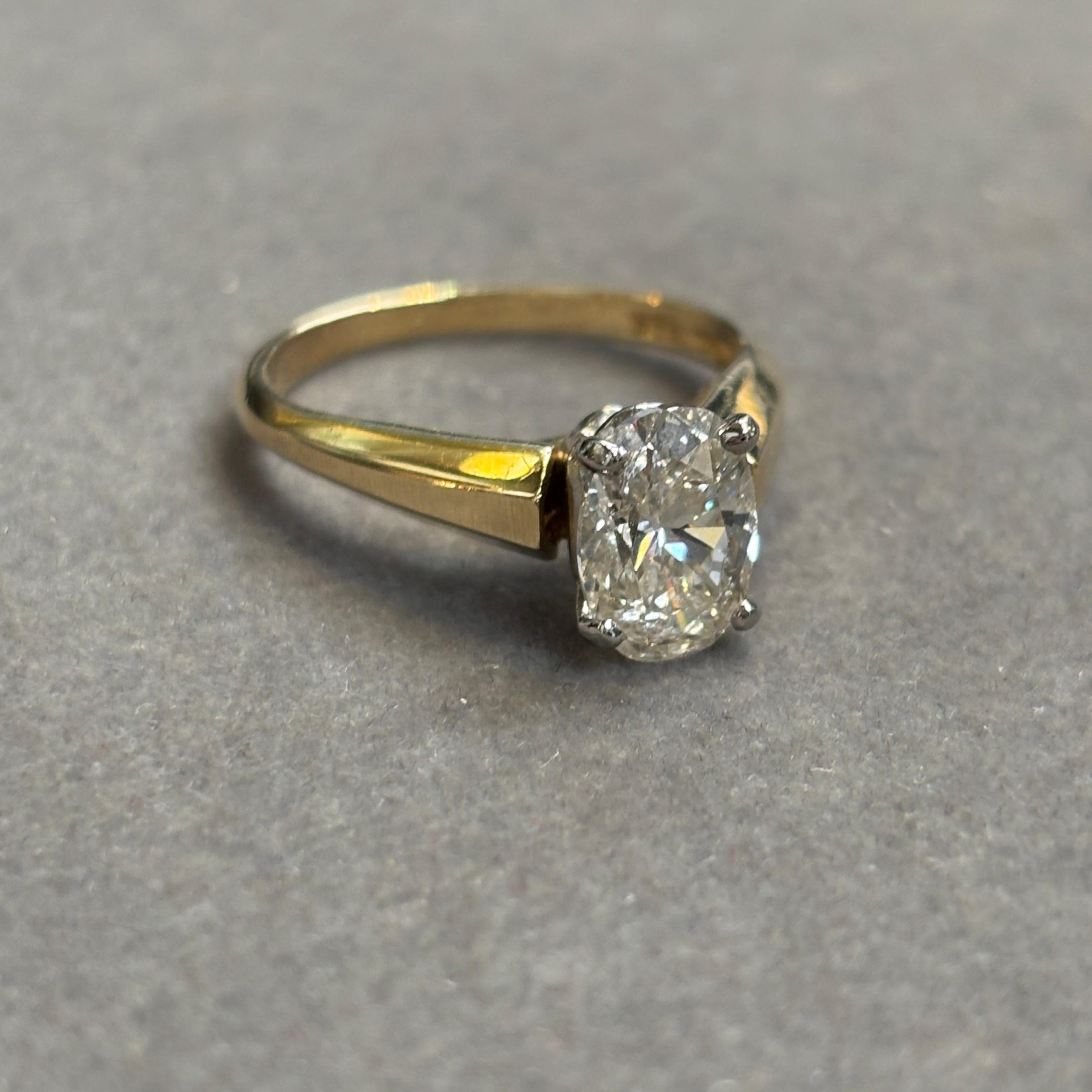 1,53 Karat Solitär Diamantring im Angebot 1