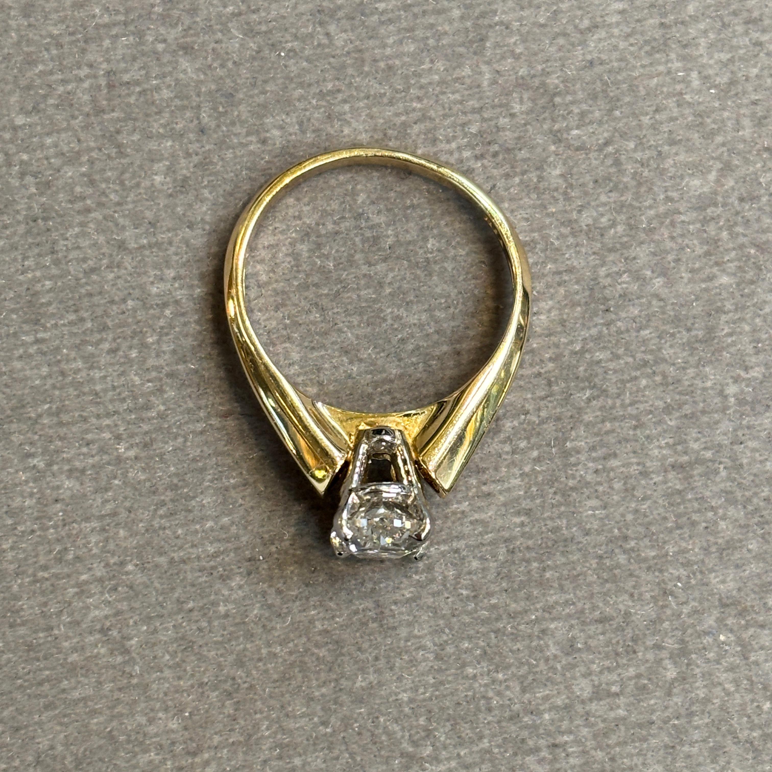 1,53 Karat Solitär Diamantring im Angebot 2