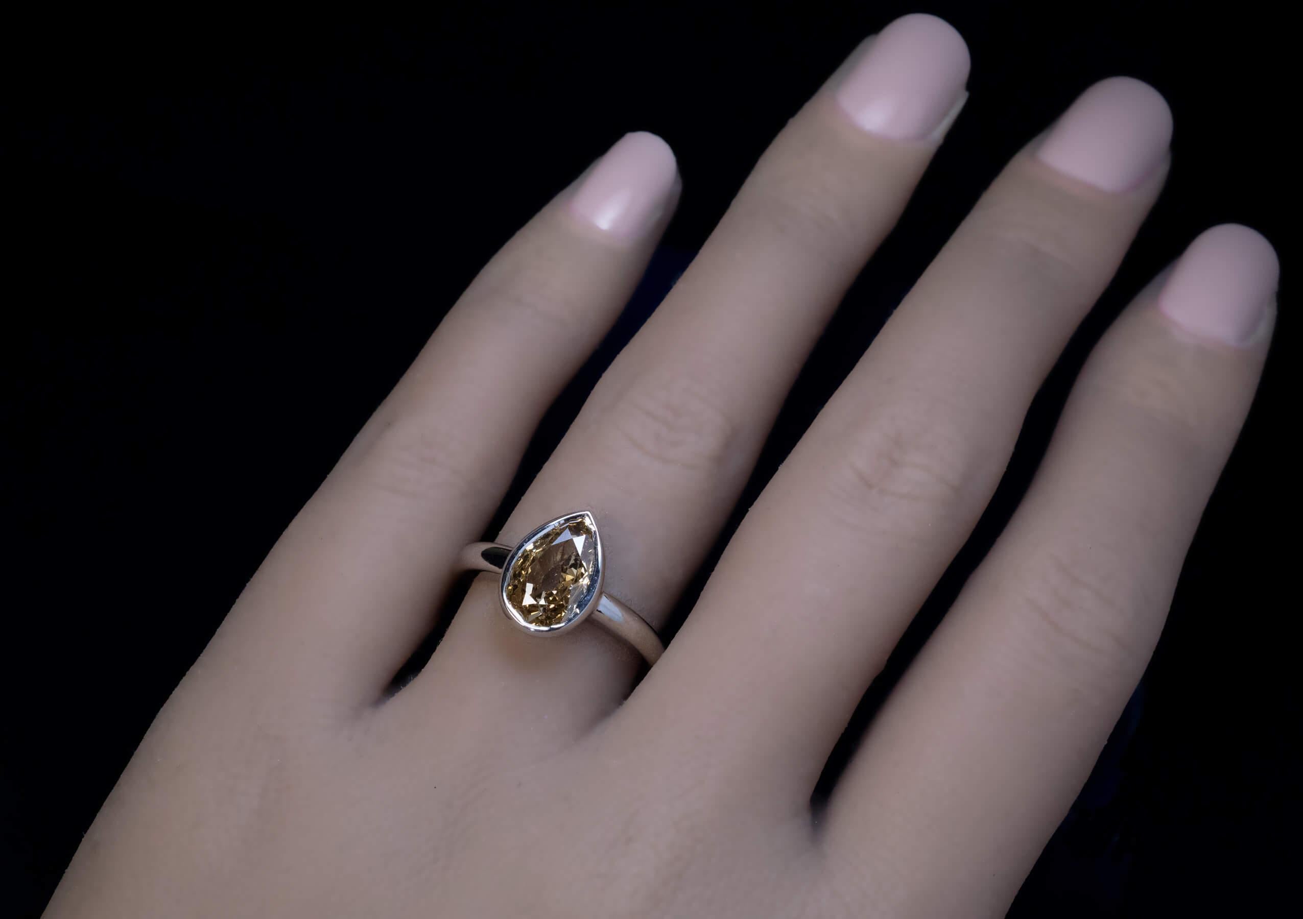 antique fancy color diamond engagement rings
