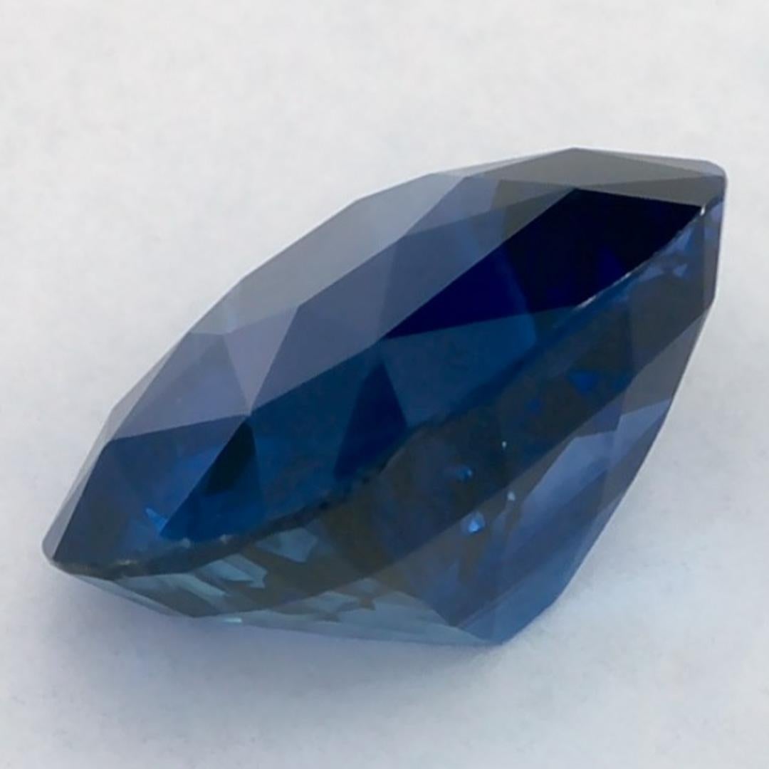 1.53 carati di zaffiro blu a cuscino, gemma sfusa in vendita 3