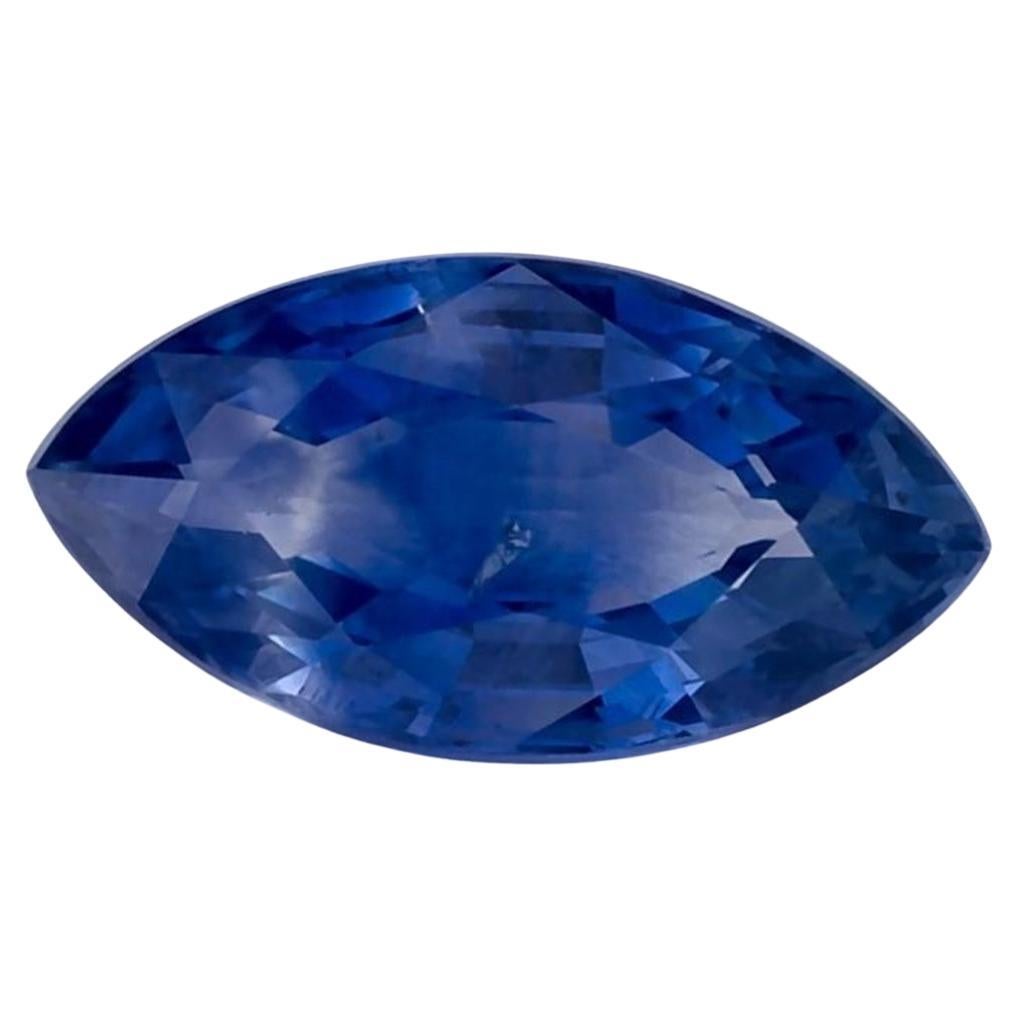 1,53 Karat Blauer Saphir Marquise Loser Edelstein