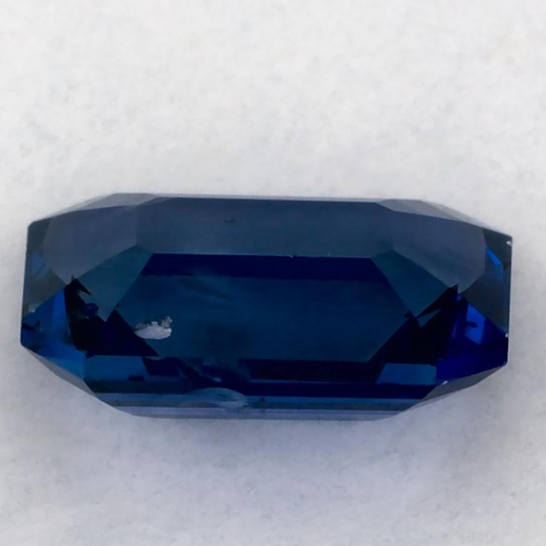 1.53 carati di zaffiro blu ottagonale sfuso In condizioni Nuovo in vendita a Fort Lee, NJ