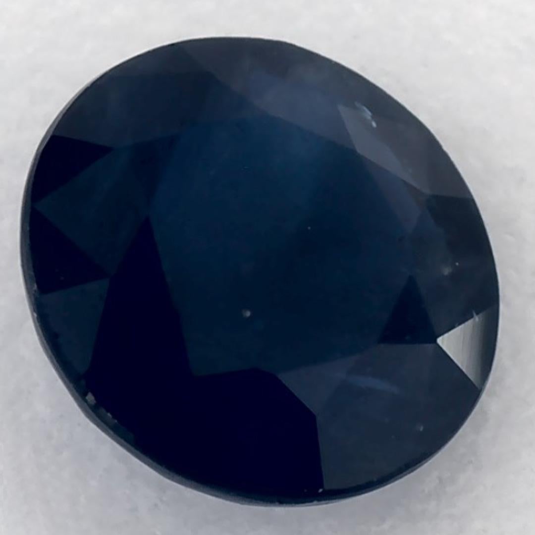 1.53 Karat Blauer runder Saphir, loser Edelstein im Zustand „Neu“ im Angebot in Fort Lee, NJ